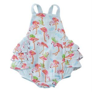 Mud Pie | Flamingo Ruffle Sun Suit
